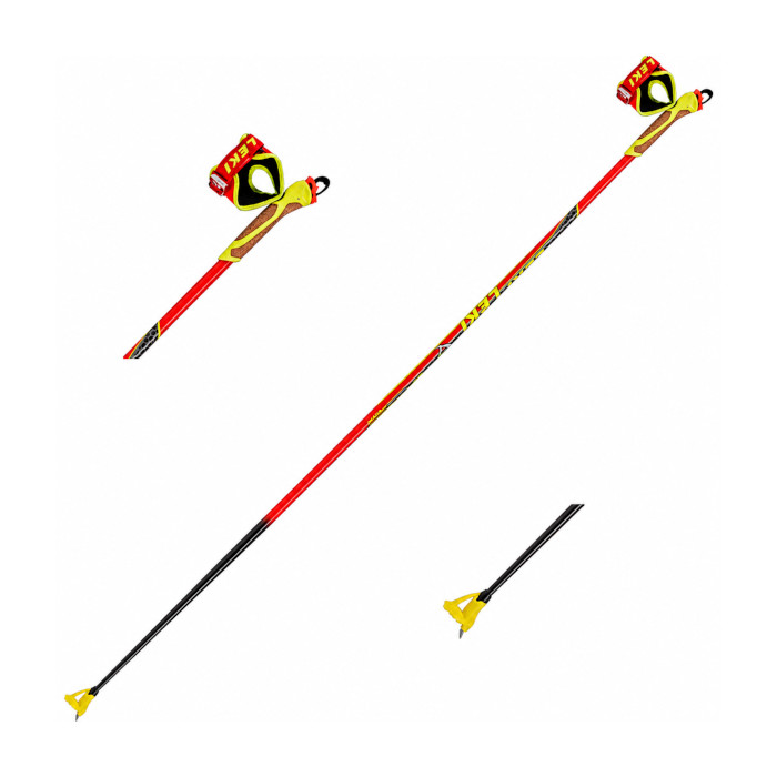 Лыжные палки LEKI HRC Max (Алюминий) (красный)