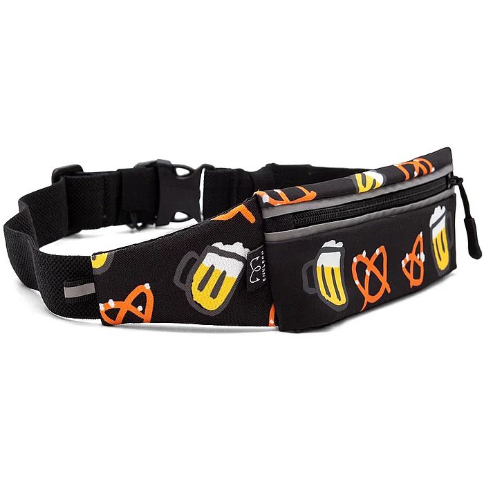 Сумка поясная ENKLEPP Run Belt 365 (черный/желтый)