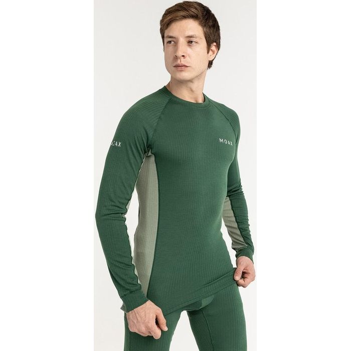 Термобелье мужское (верх) MOAX Race LS (зеленый)