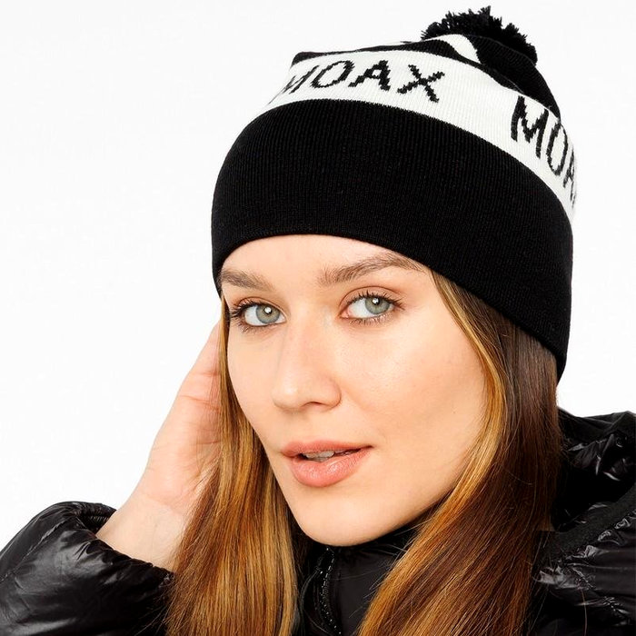 Шапка вязаная MOAX Team (черный/белый)