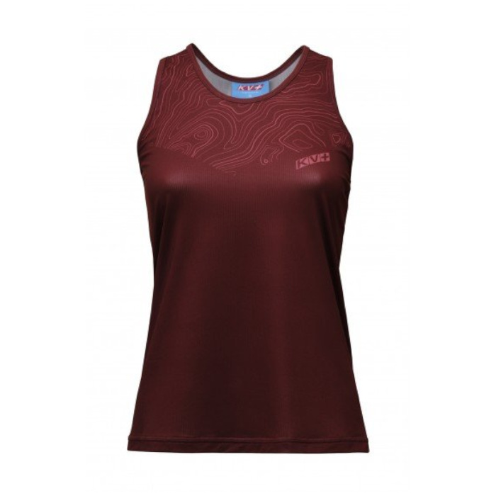 Майка для бега женская KV+ Arena Wave Running Top (бордовый)
