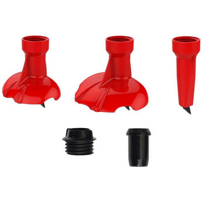 Опоры (лапки) KV+ набор для лыжных палок (быстросъемные) QCD, 10 мм (3 tips) (серый)