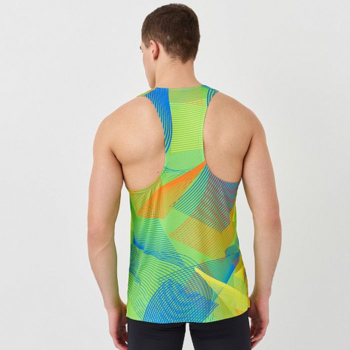 Майка для бега NORDSKI Race (лимонный/синий)