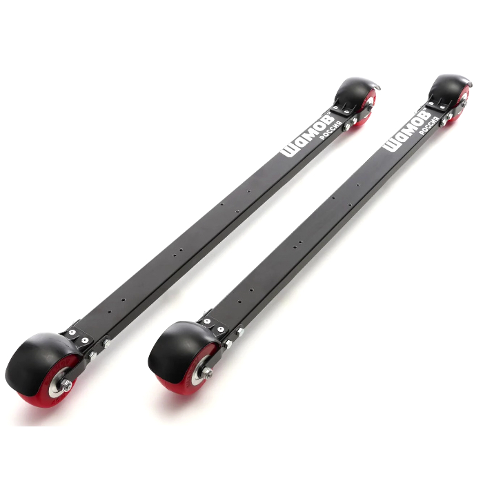 Лыжероллеры SHAMOV Классические ((720/83-85/70х40/PU) (черный/красный)