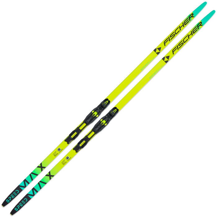 Лыжи беговые FISCHER SPEEDMAX 100 Classic Plus 702 Soft (желтый/зеленый)
