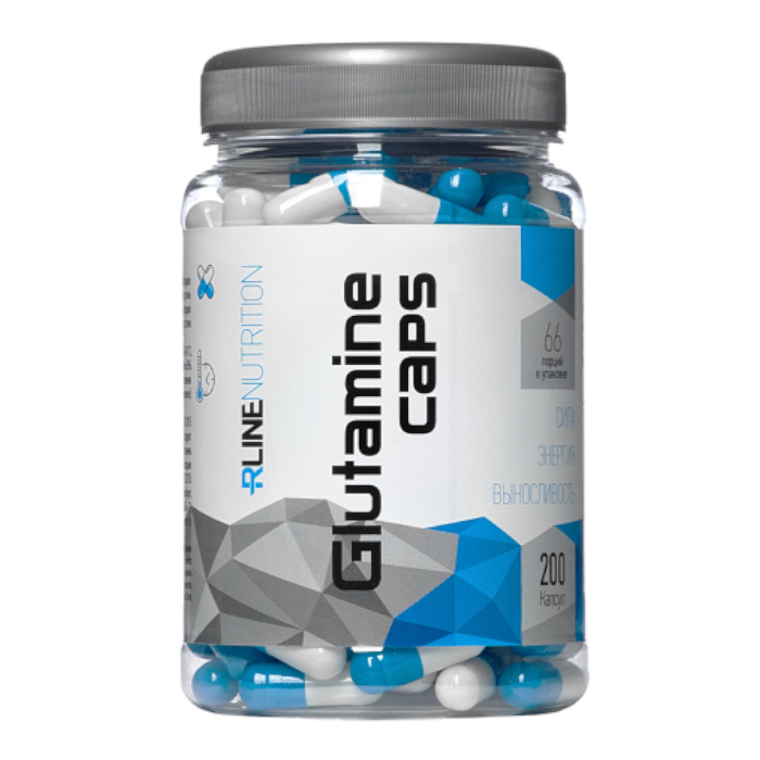 Аминокислоты RLINE Glutamine (Глютамин) 200 капс.