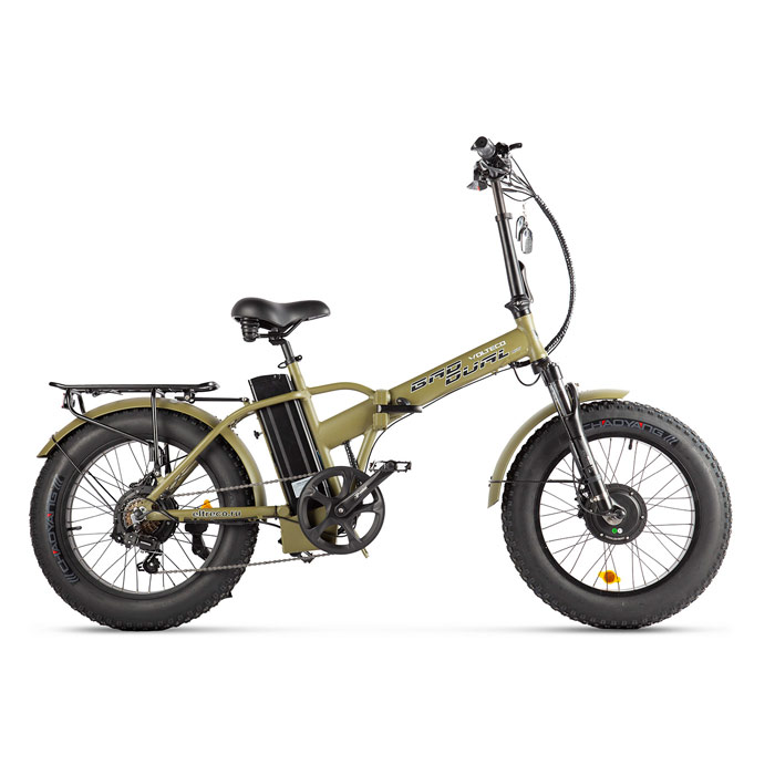 Электровелосипед VOLTECO BAD DUAL NEW 2x500 Wh (хаки) (2020)