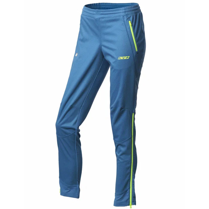 Брюки разминочные женские KV+ Karina (wind protection) (синий/зеленый)
