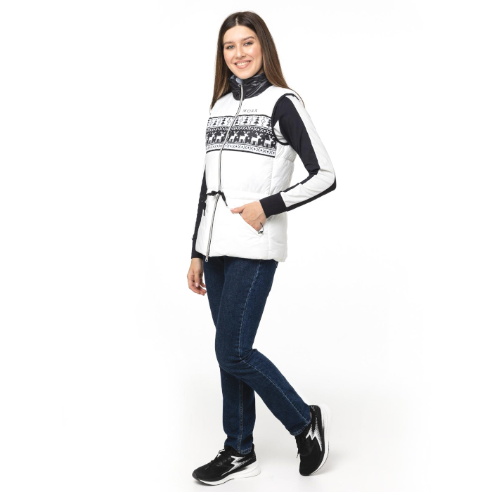 Жилет утепленный женский MOAX Laura Dupont (белый)