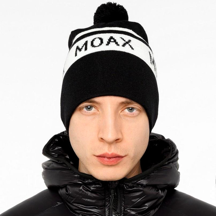 Шапка вязаная MOAX Team (черный/белый)