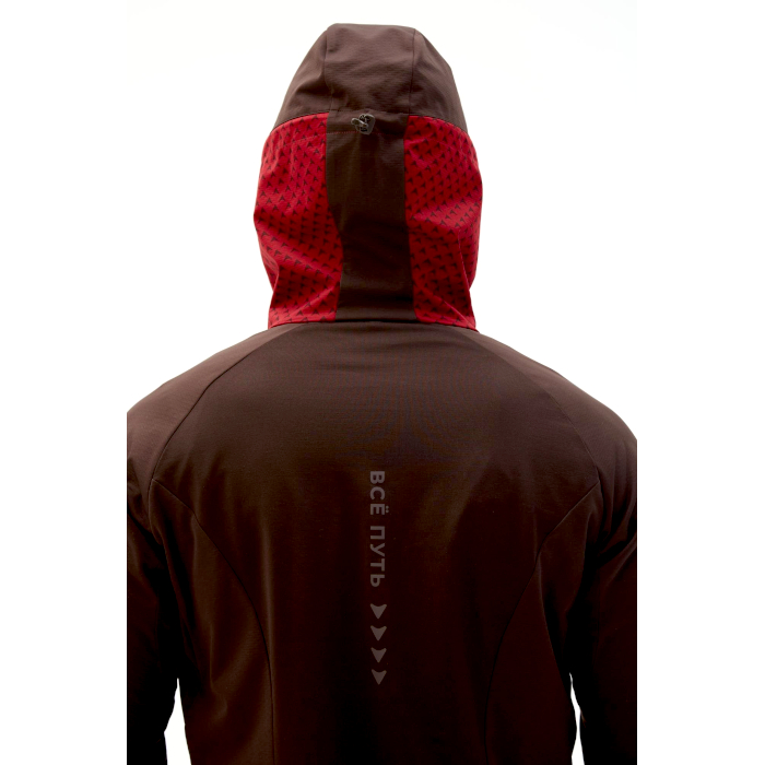 Куртка тренировочная BIVIUM СноуРан (бордовый/коричневый)