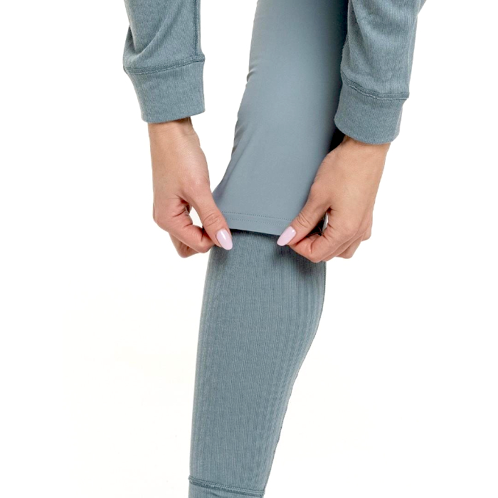 Термобелье женское (низ) MOAX Race Wind (серый/зеленый)