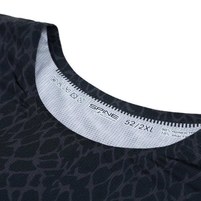 Футболка для бега мужская SPINE Running (черный)