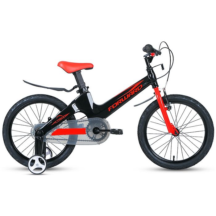 Велосипед FORWARD Cosmo 18 2.0 (черный/красный) (2022)