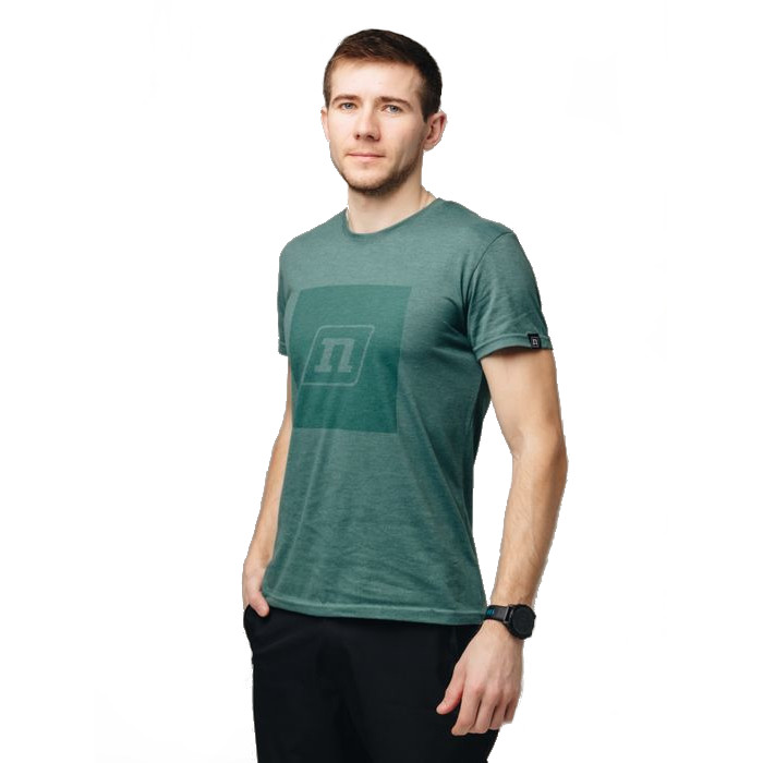 Футболка для бега NONAME Logo (зеленый)
