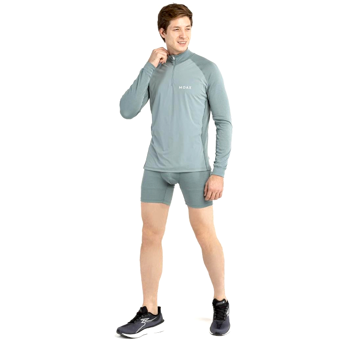 Боксеры MOAX Race (2 пары) (серый/зеленый)