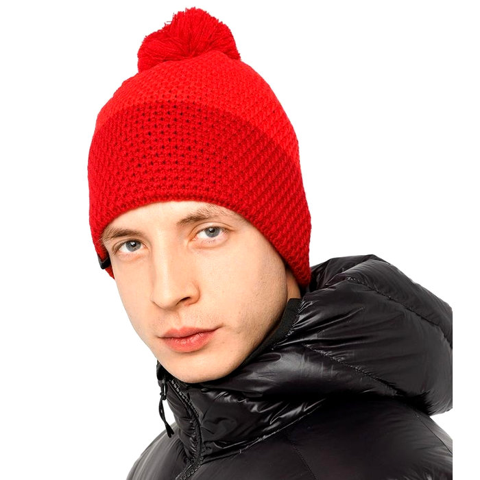 Шапка вязаная MOAX Star (красный)