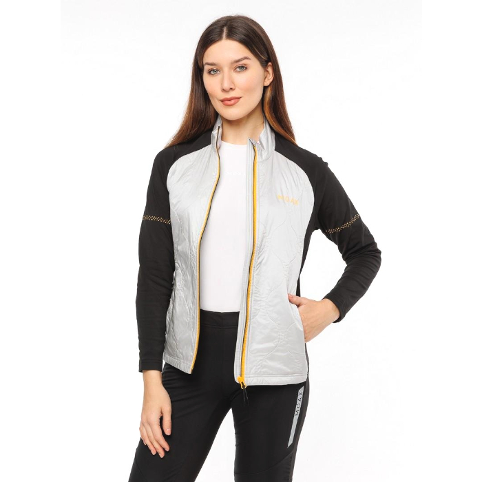 Куртка разминочная женская MOAX Tauri Stretch Fit (серый/черный)