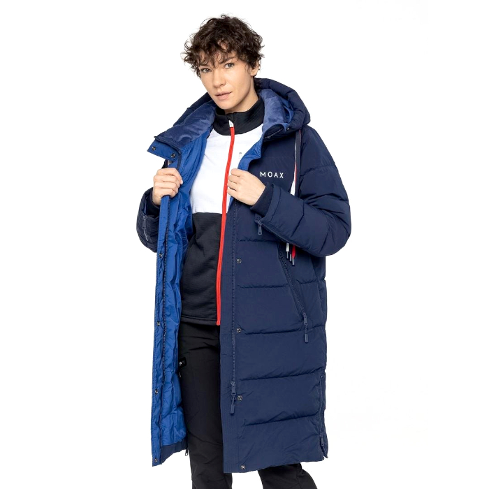 Пальто пуховое женское MOAX Dachstein Team (синий)