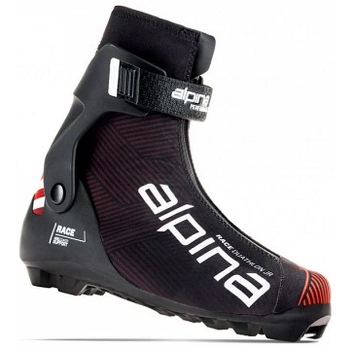 Лыжные ботинки ALPINA NNN Race DU Jr (5986-1K) (черный/красный)