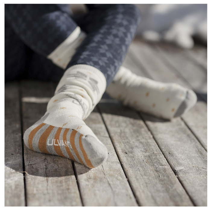 Носки лыжные ULVANG Maristua (бежевый/серый)