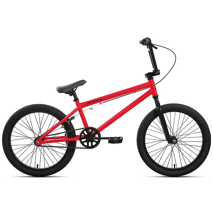 Велосипед FORWARD Zigzag 20 GO (красный/черный) (2022)