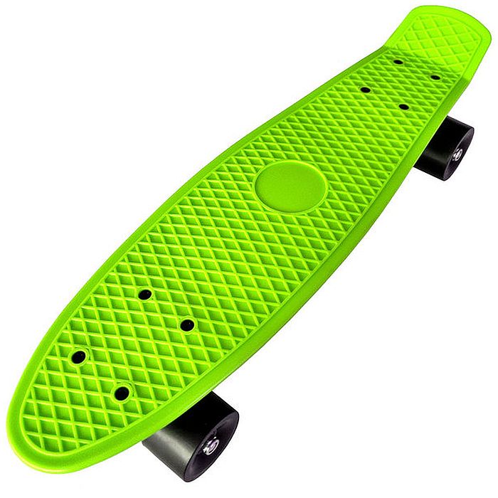 Пенни борд (скейт детский) SPORTEX SK20X (22"-56x15 см) (зеленый)