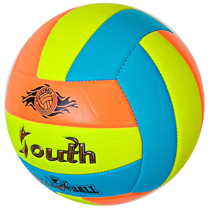 Мяч волейбольный SOUTH (PVC 2.7, 280 гр., маш. сш.) (оранжевый/синий)