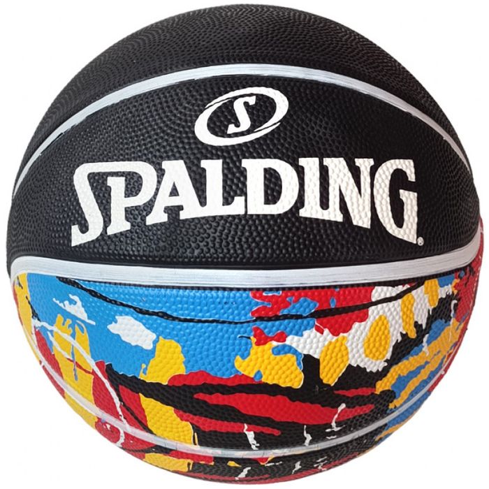 Мяч баскетбольный MEIK Spalding №7 (черный)