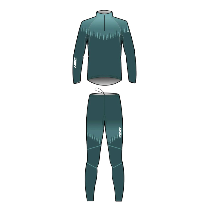 Комбинезон раздельный KV+ Tornado 2 Pieces Suit (зеленый)