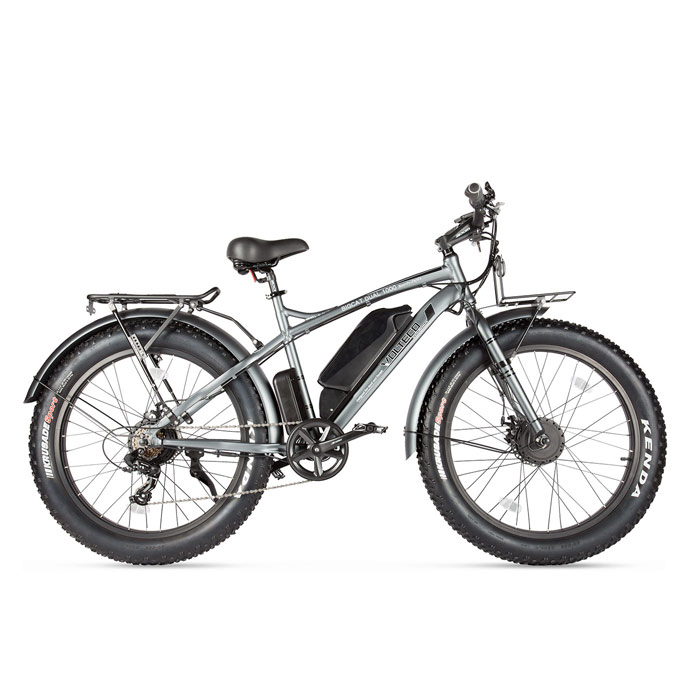 Электровелосипед VOLTECO BIGCAT DUAL NEW 2x500 Wh (т.серый) (2019)