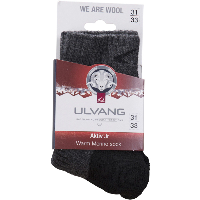 Носки лыжные ULVANG Aktiv Jr (серый/черный)