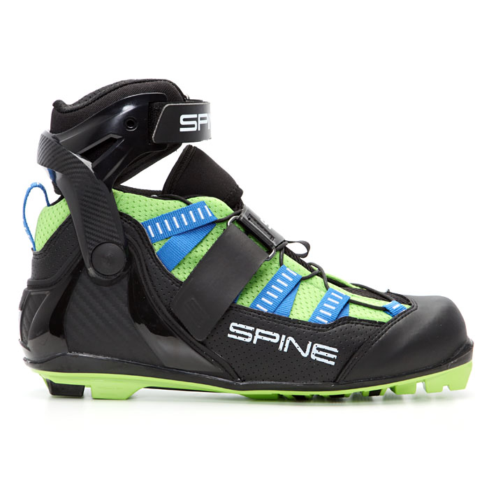 Лыжероллерные ботинки SPINE NNN Skiroll Skate Pro (18) (синий/черный/салатовый)