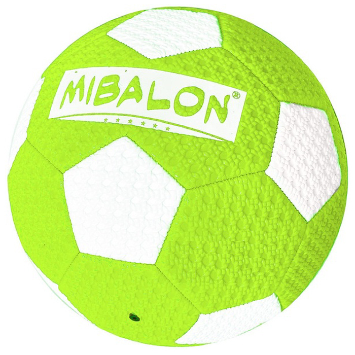 Мяч футбольный MEIK пляжный (PVC 2.6, 310-320 гр., машинная сшивка) (неоновый)