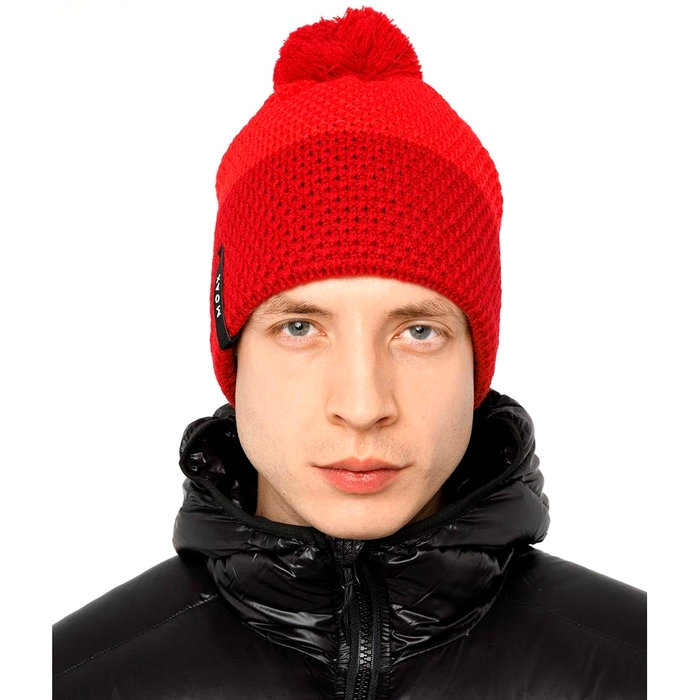 Шапка вязаная MOAX Star (красный)