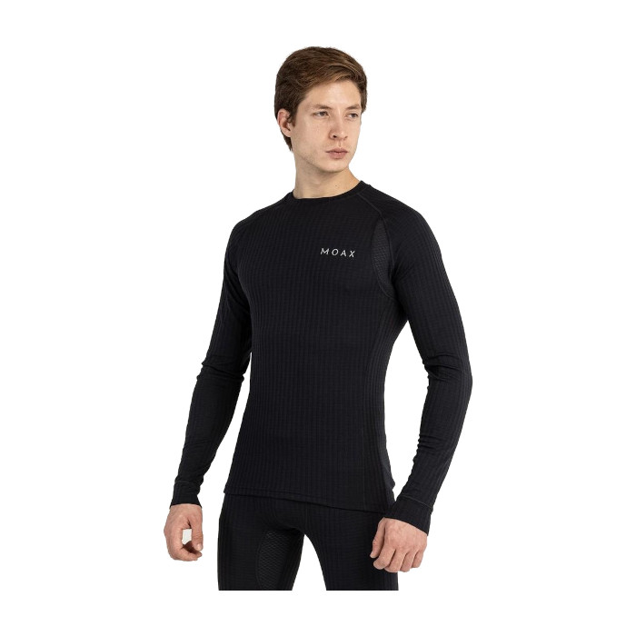 Термобелье мужское (верх) MOAX Active Pro LS (черный)