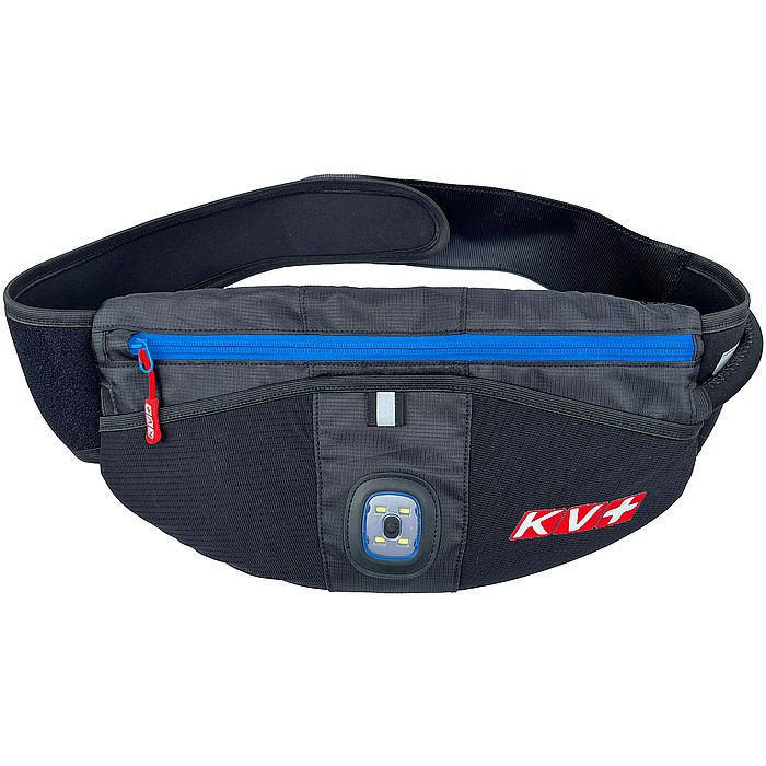 Подсумок с гидратором KV+ (мягкая фляга) (черный/голубой)