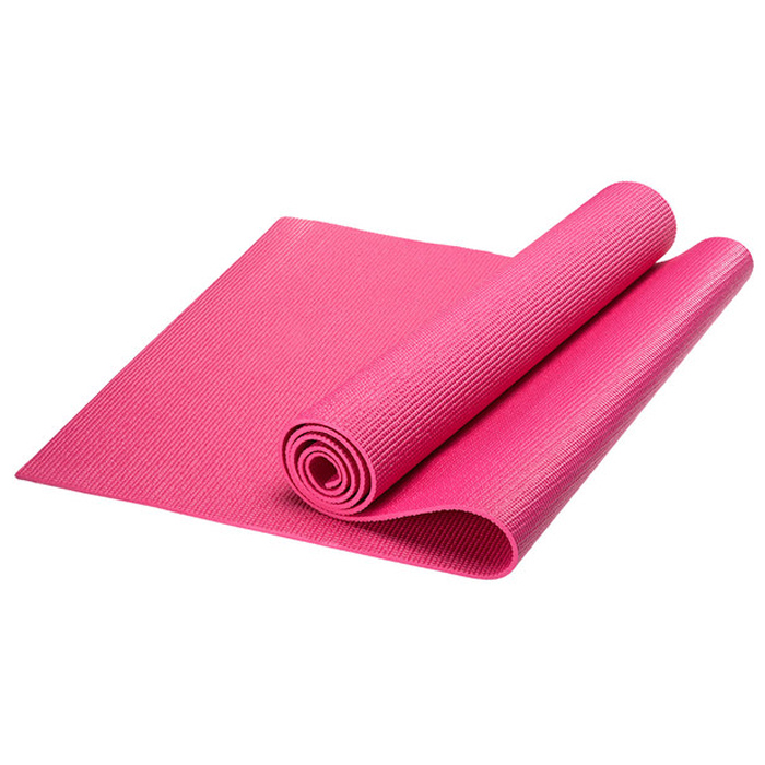 Коврик для йоги SPORTEX (PVC 173x61x0,6 см) (светло-розовый)