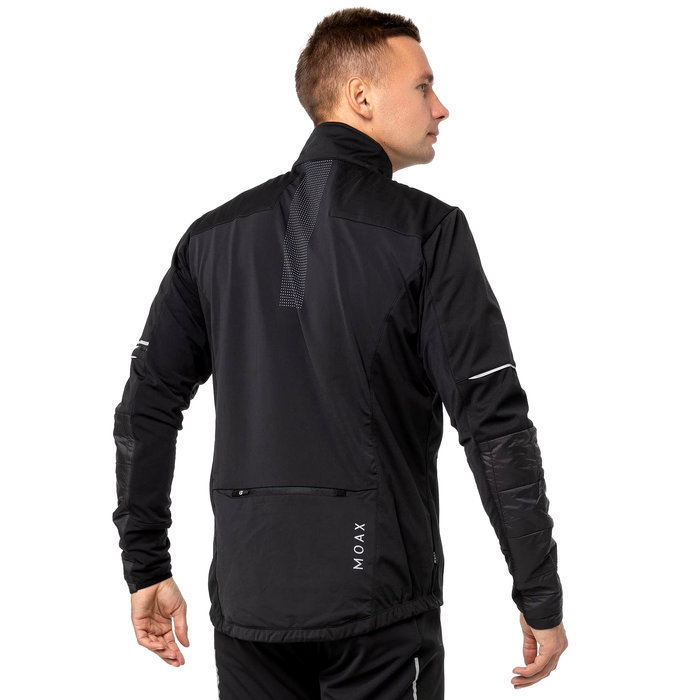Куртка разминочная MOAX Navado Hybrid (черный/зеленый)