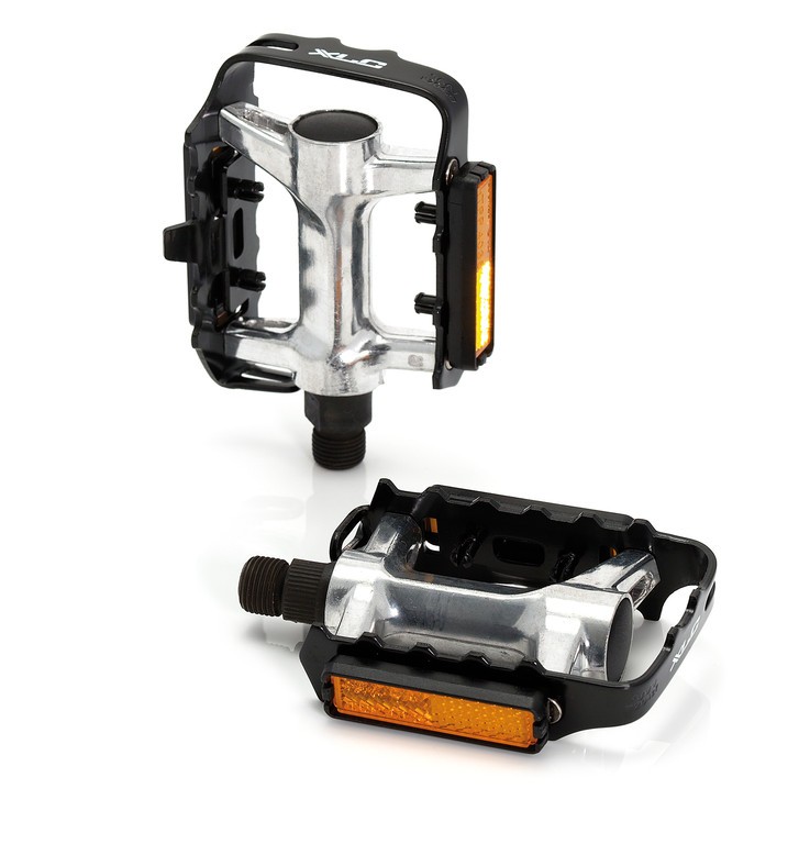 Педали XLC MTB-Pedal PD-M03 Alu silver, blacker AluCage SB-Plus 