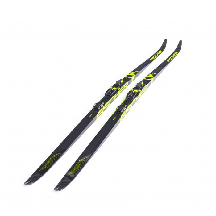 Лыжи беговые FISCHER Speedmax CL Cold Med IFP (черный/желтый)