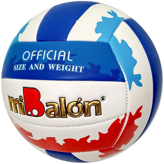 Мяч волейбольный SPORTEX (PU 2.5, 270 гр, маш. сш.) (синий/белый)