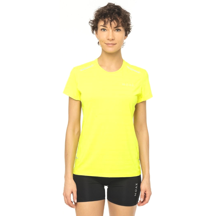 Футболка для бега женская MOAX Flame (желтый)