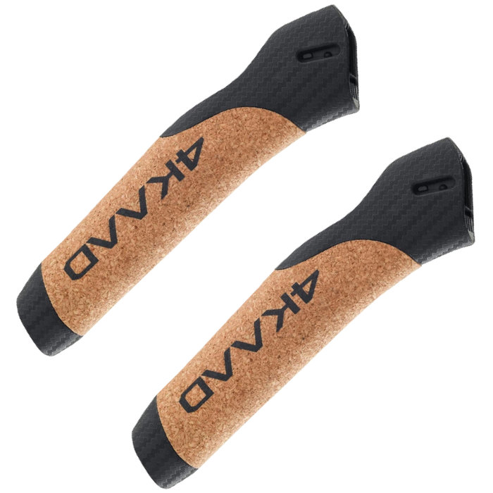 Ручки 4KAAD для лыжных палок, пробковые Carbon (черный)