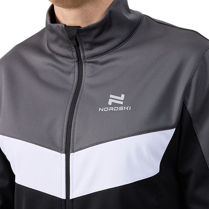 Костюм разминочный NORDSKI Base (черный/серый)