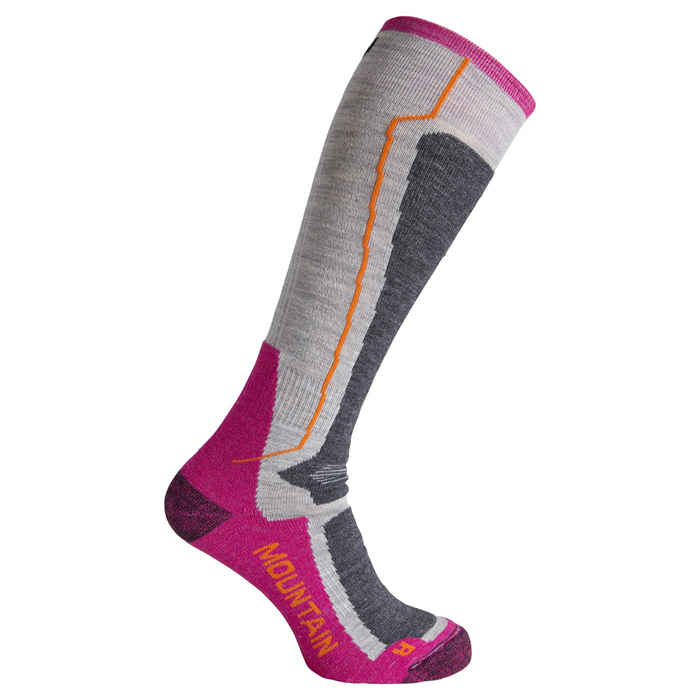 Носки лыжные ULVANG Mountain (серый/розовый)