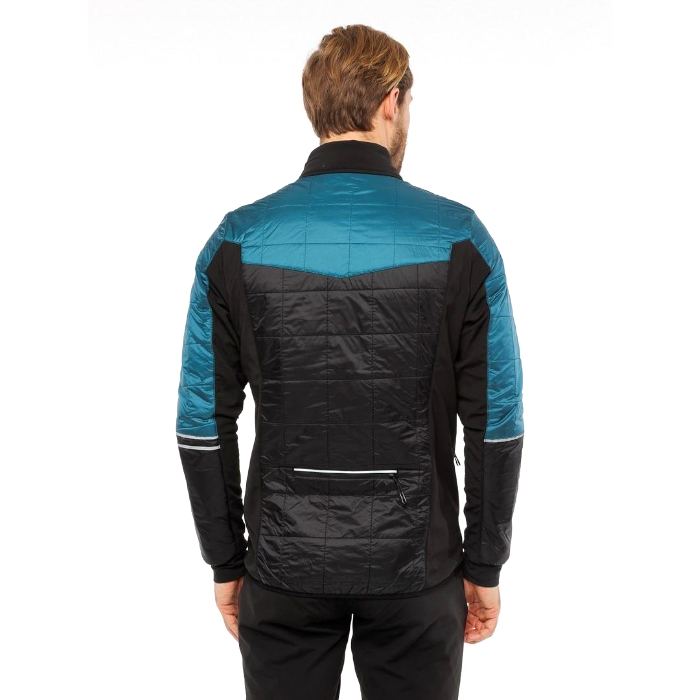 Куртка разминочная MOAX Royal (черный/бирюзовый)