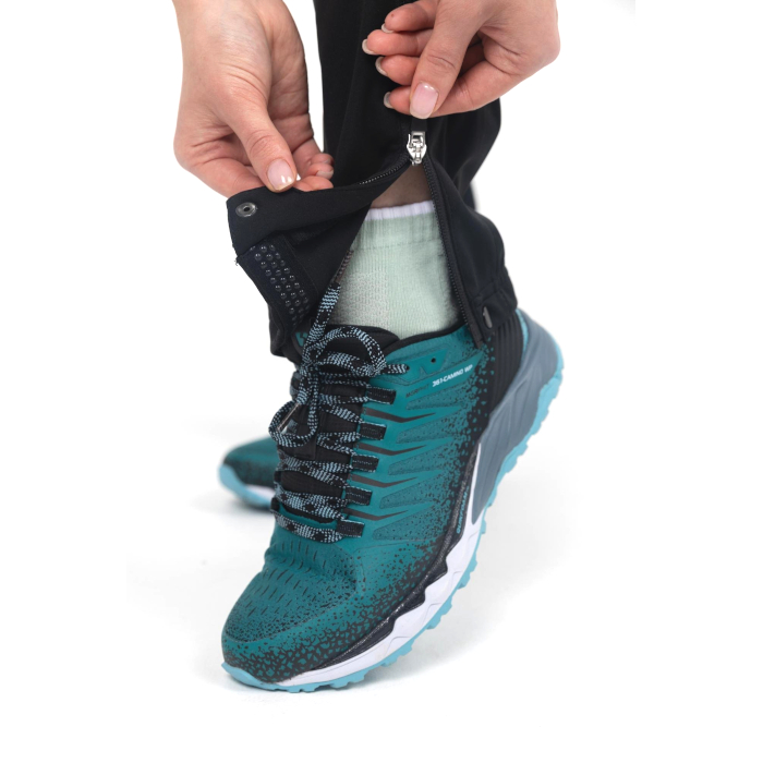 Брюки разминочные женские MOAX Solo Full zip (черный)