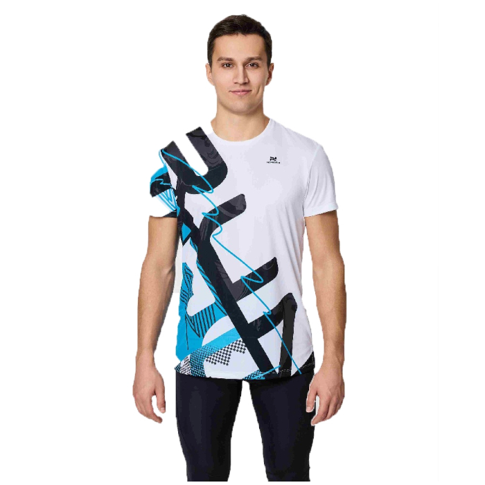 Футболка для бега NORDSKI Run (белый/черный)