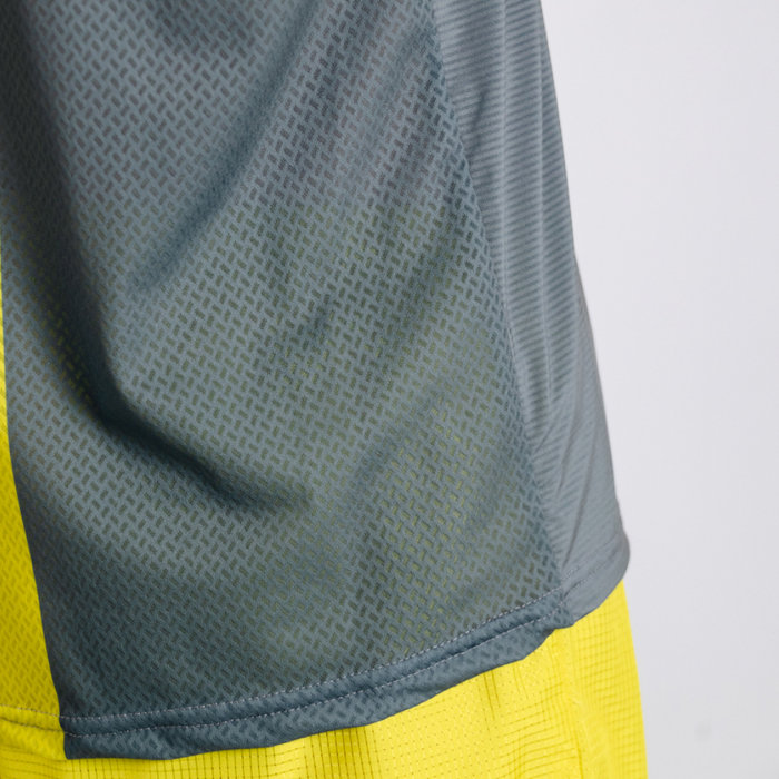 Футболка для бега мужская NONAME Miler (серый/желтый)